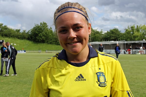 Nanna Christiansen stod for Brøndbys scoring til 3-0 (arkivfoto)