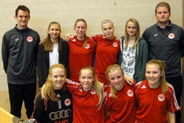 Det ene af de to BSF-hold, som skal til U14 finalestævne 9. marts i Jyllinge.