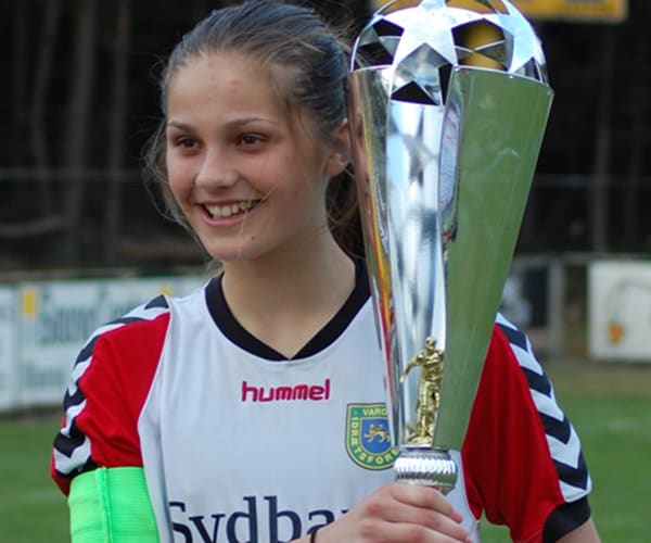 Mille Gejl er en af tre Varde-spillere, der udtaget til U16-landsholdet.