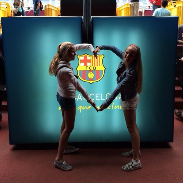 Vi elsker Barcelona... - Svogerslev på besøg på Camp Nou.