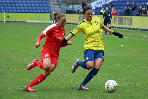 Brøndby spillede lørdag uafgjort mod Linköpings FC og går videre med en samlet sejr på 2-1. Foto: Steen Trolle