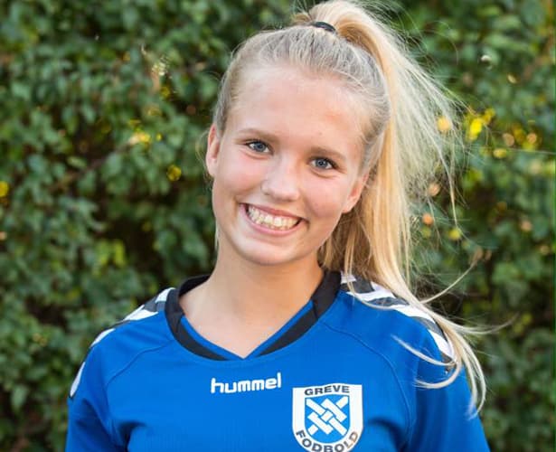 Sofie Borup, der er årgang 99, fik debut i lørdags for Greve i 1. division.