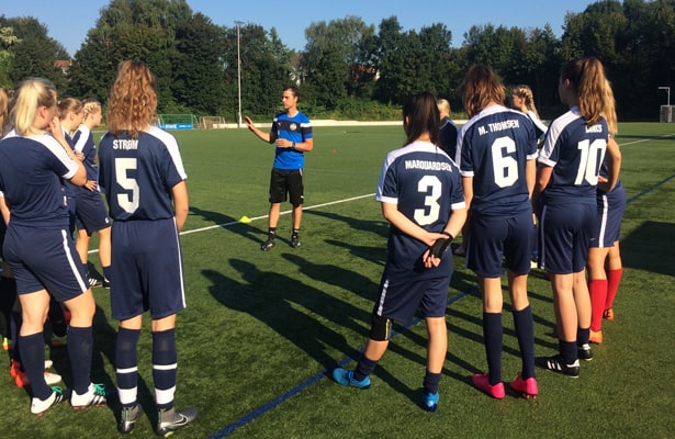 Træning med Daniel Kraus i SGS Essen. 