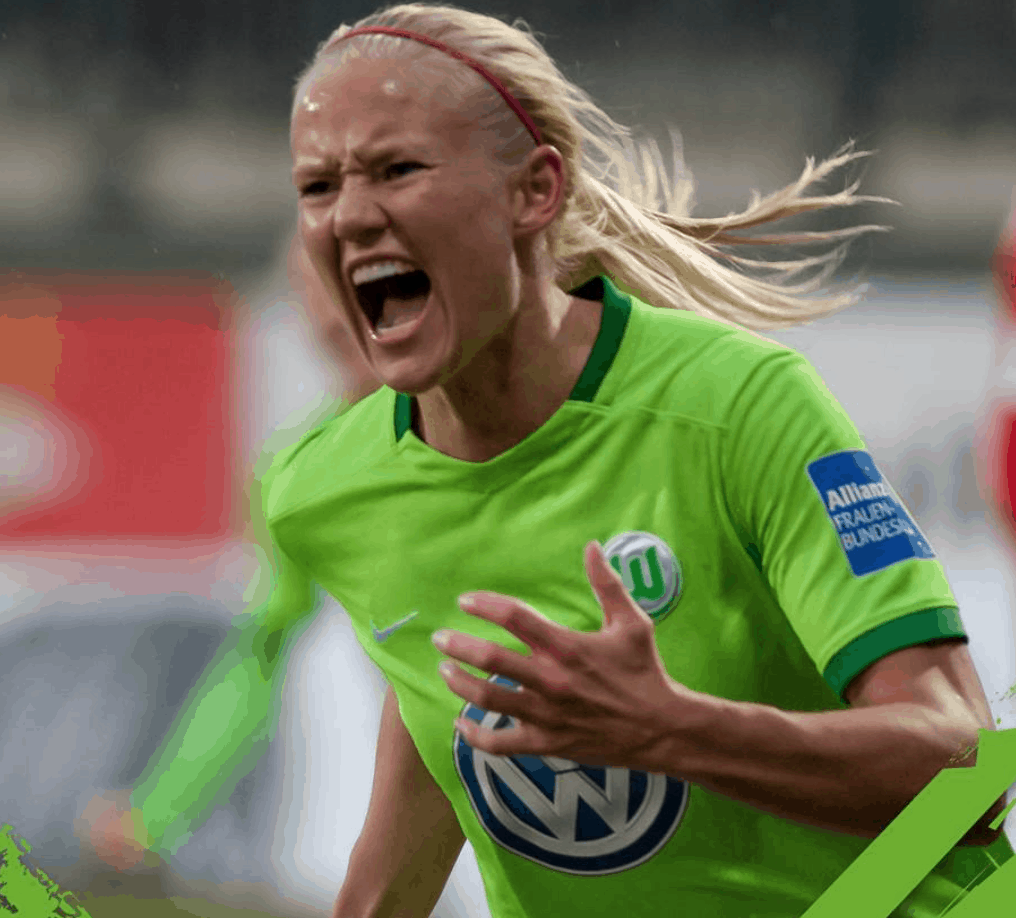 Pernille Harder skød sig i gang i Wolfsburg - Fodbold for ...