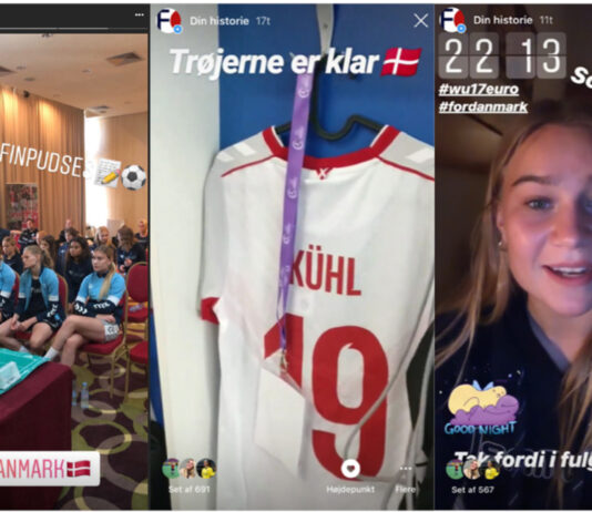 Kom helt tæt på U17-landsholdet på FODBOLD FOR PIGERs Instagram