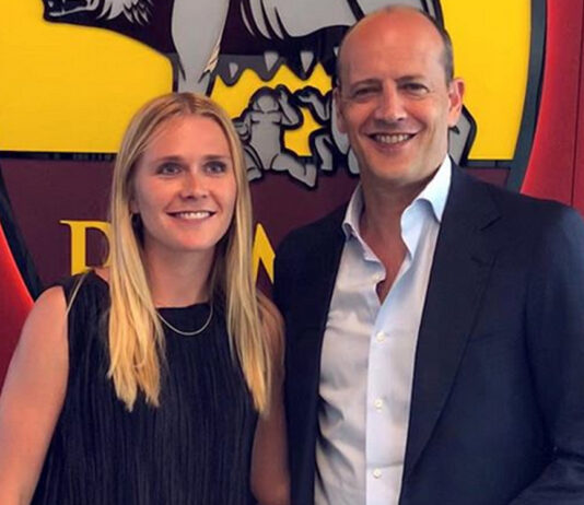 Amalie Thestrup skal fremover score mål for AS Roma