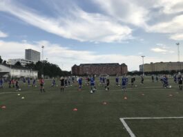 God start på fredags fællestræning i FA 2000