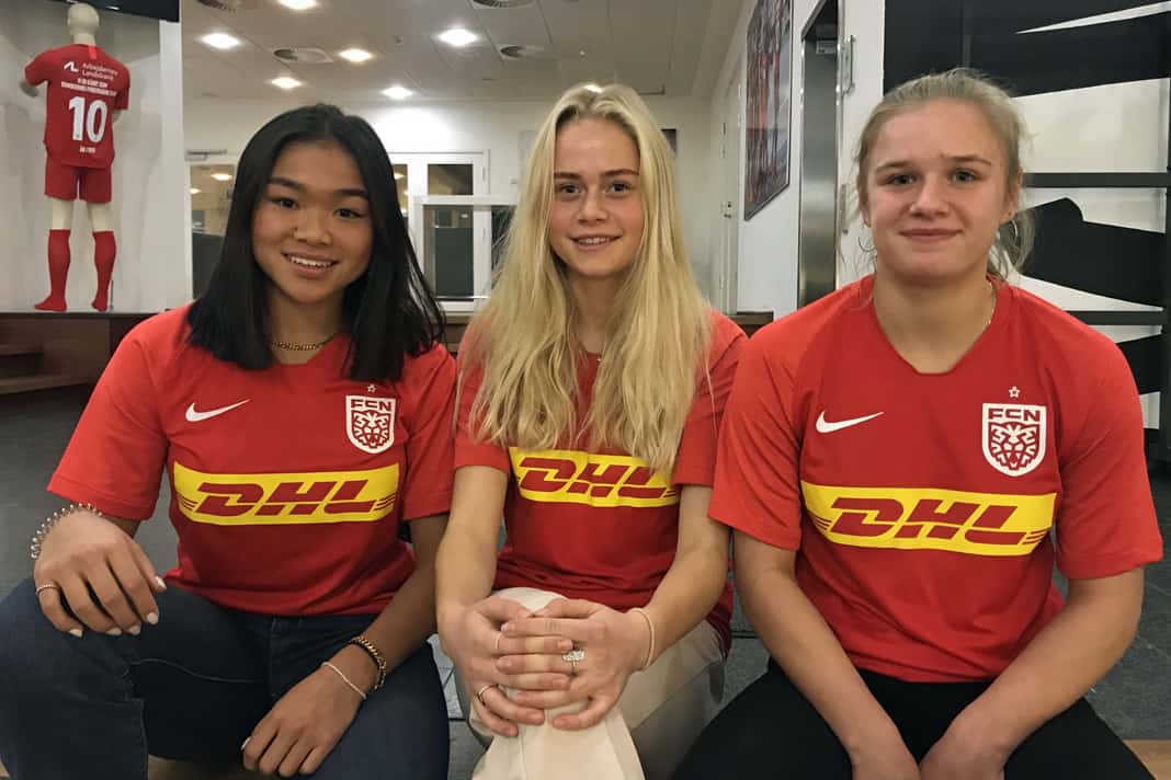 FC Nordsjælland skriver kontrakt med tre Fodbold for piger