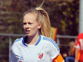 Fodboldpause: Majken Nørregaard holder sig i gang med løbetræning og snapchatbilleder