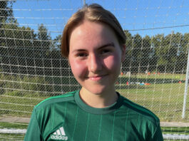 Marie er taget på efterskole for bl.a. at blive bedre til fodbold