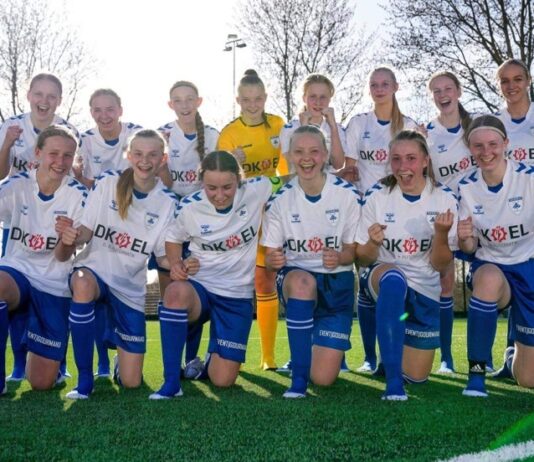 U16 DM-Ligaen: Varde IF til tops efter to sejre og 3 point til Kolding IF i Hjørring