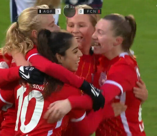SE MÅLENE: FCN slår AGF og snupper slutspilsplads