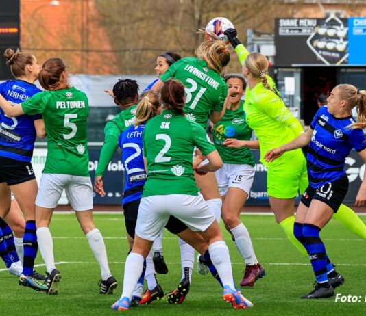 Spænding i toppen af Gjensidige Kvindeliga: Fortuna Hjørring henter et point mod HB Køge