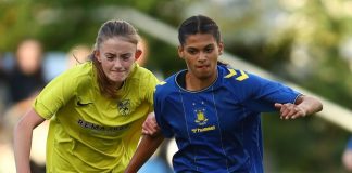 Mila Bischoff scorede to gange i debut for Brøndby