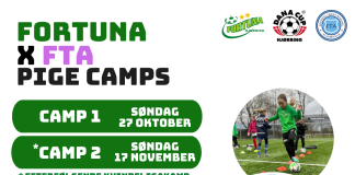 Hold formen ved lige henover vinteren: Fortuna Hjørring inviterer årgang 2012-2015 til tre camps