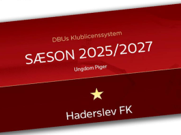 Haderslev FK tildeles DBU’s pigelicens