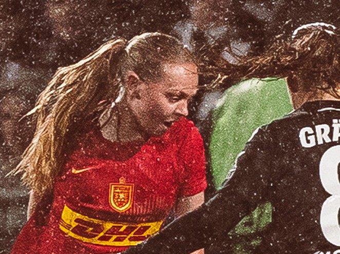 Rebekka Sif Brynjarsdottir fik i onsdagens Europa Cup-kvartfinale debut for A-Liga-holdet