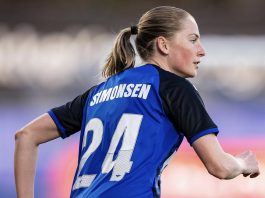 Silje Simonsen i aktion for første gang i sæsonen