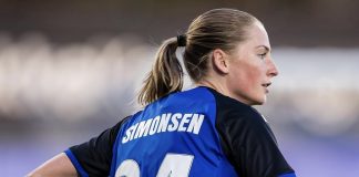 Silje Simonsen i aktion for første gang i sæsonen