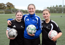 Derfor har Isabella, Cecilie og Astrid valgt fodbold på efterskolen